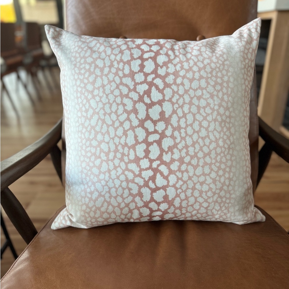 Gorgeous 20x20 Blush Antelope Print Pillow